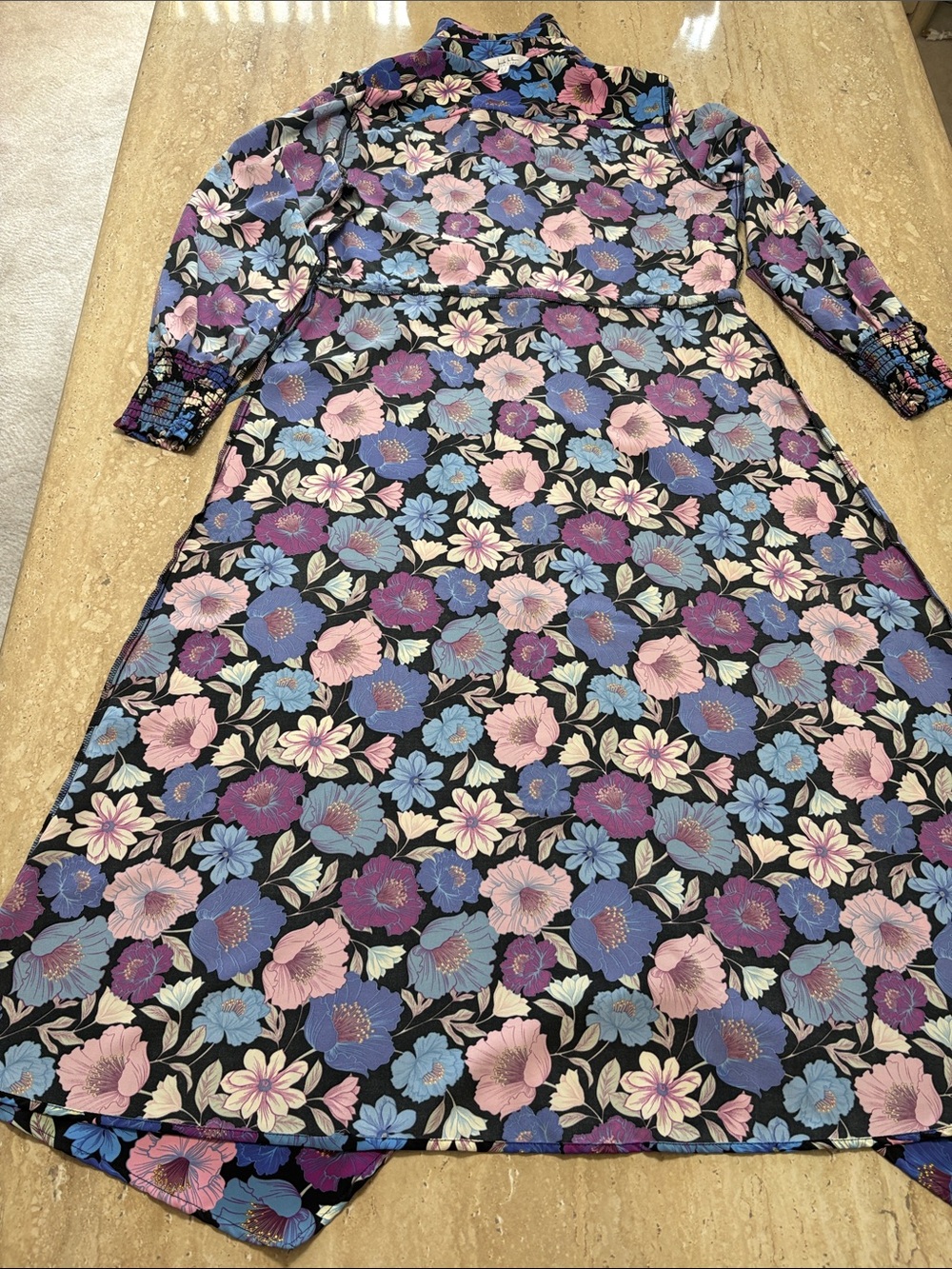 NWOT Colorful Floral Maxi Nicole Miller Dress - Picture 7 of 8
